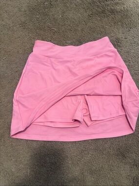 Wander Pink Active Skort with Inner Shorts